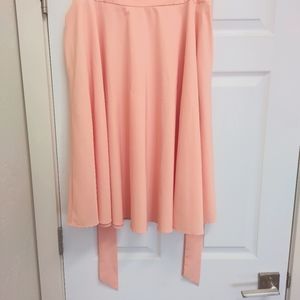 XL Peach Pink Skirt with pockets